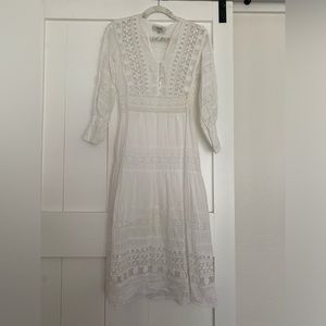 Sea New York white lace maxi dress